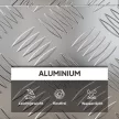  Gerätekasten Aufbewahrungskiste aus Aluminium mit Schloss und Schlüsseln 50 x 15,5 x 20,5 cm