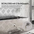  Gerätekasten Aufbewahrungskiste aus Aluminium mit Schloss und Schlüsseln 50 x 15,5 x 20,5 cm