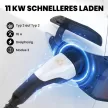 2-es típusú elektromos autó töltőkábel, 11 kW, 16 A, 3-as mód, 3 fázisú, 5 m – Hosszabbítókábel elektromos autókhoz és plug-in hibridekhez