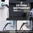 2-es típusú elektromos autó töltőkábel, 11 kW, 16 A, 3-as mód, 3 fázisú, 5 m – Hosszabbítókábel elektromos autókhoz és plug-in hibridekhez