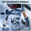 2-es típusú elektromos autó töltőkábel, 11 kW, 16 A, 3-as mód, 3 fázisú, 5 m – Hosszabbítókábel elektromos autókhoz és plug-in hibridekhez