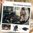  Hundewagen Hundebuggy klappbar, 1 Korb, 2 Bremsen, inkl. Sicherheitsleine, Schwarz
