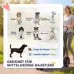Összecsukható kutyakocsi mosható ülőpárnával, hálós ablakokkal, 3 kerékkel, közepes méretű kutyáknak, 20 kg-ig, szürke