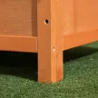 Kültéri kutyaház, fából készült kutyaház csuklós aszfalttetővel, vízálló kutyabarlang emelt padlóval, kennel kis kutyáknak, sárga, 82 x 58 x 58 cm