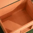 Kültéri kutyaház, fából készült kutyaház csuklós aszfalttetővel, vízálló kutyabarlang emelt padlóval, kennel kis kutyáknak, sárga, 82 x 58 x 58 cm