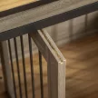 Kutyaszállító ketrec 2 ajtóval, rusztikus dizájnnal, zárható, barna