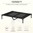  Hundebett, Outdoor-Hundebett, klappbar, atmungsaktiv, Schwarz