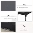  Hundebett, Outdoor-Hundebett, klappbar, atmungsaktiv, Schwarz