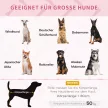  Hundebett, faltbar, Outdoor-Hundebett, erhöhter Stand, 122 cm x 92 cm x 23 cm, Rot + Schwarz