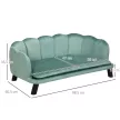Kisállat kanapé közepes és nagytestű kutyáknak, 25 kg-ig, masszív fa, kárpitozott, zöld