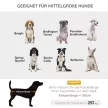 Kültéri kutyafekhely, emelt kutyafekhely közepes és nagy kutyáknak, stabil kisállatfekhely mosható hálóval, macskafekhely, kisállatfekhely, alvóhely kültéri kempingezéshez, 76 x 61 x 18 cm, barna