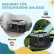 Összecsukható kisállat-játszókert tárolótáskával, kölyökkutyáknak és kiscicáknak, beltéri és kültéri használatra, szürke