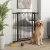 Türschutzgitter Hund, 76-104 cm Absperrgitter ohne Bohren, Treppengitter