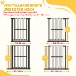 Türschutzgitter Hund, 76-104 cm Absperrgitter ohne Bohren, Treppengitter