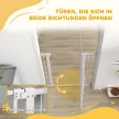 Kutya biztonsági kapu, 76-104 cm, fúrás nélküli sorompó, lépcsőkapu