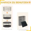 Kutyajáróka, 76 cm magas/kb. 2,5 m², 8 panel, talajtakaró, kombinált tetőtakaró