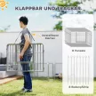 Kisállatkerítés, kutyakerítés, játszótér, rugalmasan állítható, rozsdamentes acél