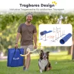 Agility készlet kutyáknak, 11 darabos agility felszerelés kutyáknak 2 alagúttal, állítható magasságú ugrógyűrűvel és gáttal, szlalom rúddal