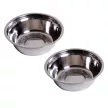 Emelt kutyatál, etetőtál 2 tállal, itatótál, 2 x 900 ml-es rozsdamentes acél tál, etetőtál, etetőállomás, kutyatálak kis kutyáknak és macskáknak, eszpresszó
