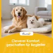 Magasított kutyatál, állítható magasságú, etetőtál itatóval, 2 rozsdamentes acél tál kis és nagy kutyáknak, fekete