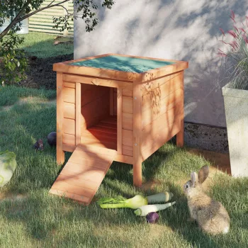  Kleintierstall Kleintierhaus mit Rampe Holz Grün + Natur