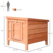  Kleintierstall Kleintierhaus mit Rampe Holz Grün + Natur