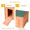  Kleintierstall Kleintierhaus mit Rampe Holz Grün + Natur