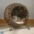 Rattan macskaház párnával, macskafekhely, macskabarlang emelt lábakkal, barna, Ø52 x 58 cm