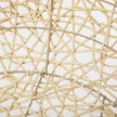 Rattan macskabarlang, macskafekhely, macskaház párnával, macskasátor, kisállatház macskáknak és kutyáknak, bézs, Ø56 x 35 cm