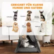 Tipi sátor háziállatoknak, tipi dizájnú kisállatfekhely, macskasátor párnával, kutyafekhely alváshoz, macskafekhely, szürke