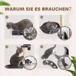 4 darabos macskamászófal szett függőággyal, macskahíd (5 kg-ig), sötétszürke