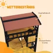  Katzenhaus, Katzenparadies mit Plattformen, Hängebrücke und Katzenhöhlen, für bis zu 2 Katzen geeignet, Holz