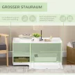 Macskaszekrény 2 polccal, 2 az 1-ben kialakítás, mágneses ajtó, fehér