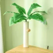 Macskafa/kaparófa, szekrénnyel, 1 macskabarlang, 80 x 48 x 160 cm, 1 létra, tölgy + fehér