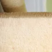 Kisállatlépcső, macskalépcső, kutyalépcső, 3 lépcsőfok, lépcső macskáknak és kutyáknak, plüss, krémszínű, 45 x 35 x 34 cm