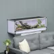 Alumínium terrárium hüllőknek, kétéltűeknek és pókoknak; hüllő tenyészláda; hálós terrárium; fehér, ezüst és fekete; 120 x 40 x 40 cm