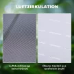 Alumínium terrárium hüllőknek, kétéltűeknek és pókoknak; hüllő tenyészláda; hálós terrárium; fehér, ezüst és fekete; 120 x 40 x 40 cm