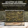 Terrárium hüllőknek, üveg terrárium 48L elülső szellőzővel, kő háttérrel, csavarzárral, 50 x 30 x 35 cm, fekete