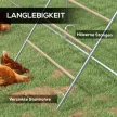 Csirkeülő létra, 4 ülőrudak, időjárásálló, 4-6 csirkének, acél/fa