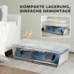 Kisállat ketrec, erkély, rámpa, etetővályú, vizespalack, 2 szintes kialakítás, fehér