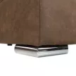 Ülőgarnitúra, szövet barna/világoslila, jobbos, LANZA