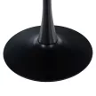 Étkezőasztal, tölgy/fekete, átmérő 110 cm, REVENTON NEW