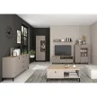 TV-állvány, szürkésbarna Taupe/silverjack tölgy, DOMCA 1K1S