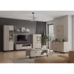 TV-állvány, szürkésbarna Taupe/silverjack tölgy, DOMCA 1K1S