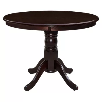  Étkezőasztal, kerek, gesztenye, átmérő 106 cm, TABLOS NEW