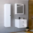Fali szekrény tükörrel, fehér, JUMP 60