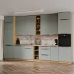 Mosogató szekrény, aquamarine/artisan tölgy, ARSANY 50 ZL 1F BB