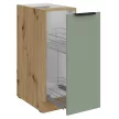 Alsó szekrény kihúzható kosárral, aquamarine/artisan tölgy, ARSANY 30 D CARGO BB