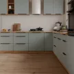 Alsó szekrény kihúzható kosárral, aquamarine/artisan tölgy, ARSANY 30 D CARGO BB