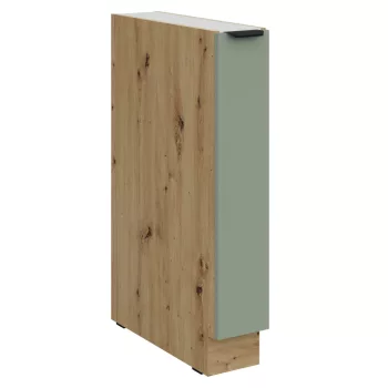   Alsó szekrény kihúzható kosárral, aquamarine/artisan tölgy, ARSANY 15 D CARGO BB